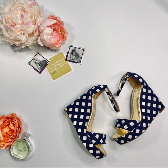 kate spade Shoes - ✨SALE✨Kate Spade ‘Dabney’ Spring Gingham Wedges